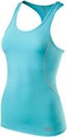 TCA Pro Performance Womens Running Vest Blue Base Layer Workout Fitness Tank Top