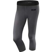 TCA Pro Performance Endurance Womens Running Tights Grey 3/4 Capri Compression - S Regular