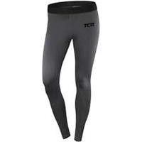 TCA Pro Performance Endurance Womens Running Tights Grey Compression Run Sports - S Regular