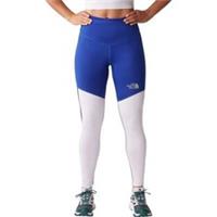 The North Face Run Womens Running Tights Blue Lightweight Breathable Sports - S Regular
