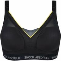 Shock Absorber Active Shaped Support Womens Sports Bra Grey Padded Breathable - 32" Regular
