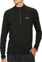 Ronhill Core Thermal Mens Running Top Black Long Sleeve Half Zip Base Layer Run - XL Regular