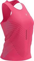 Compressport Performance Womens Running Vest Pink Run Breathable Tank Top Ladies - L Regular