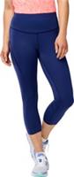 Brooks Spark Womens Running Tights Blue 3/4 Capri Run Seamless Breathable Sports - S Regular