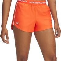 Under Armour Play Up Womens Running Shorts Orange 3 Inch Lightweight Breathable - S Regular