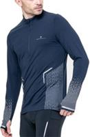 Ronhill Tech Reflect Mens Running Top Blue Long Sleeve Half Zip Base Layer Run - XL Regular