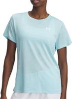 Under Armour Tech Twist Womens Running Top Blue Short Sleeve Gym Workout T-Shirt - S Regular