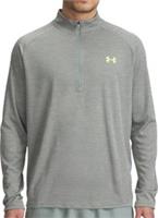 Under Armour Tech Textured Mens Running Top Green Long Sleeve Half Zip Run - XL Regular