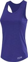 TCA Impulse Racerback Womens Running Vest Blue Printed Run Lightweight Tank Top - M Regular