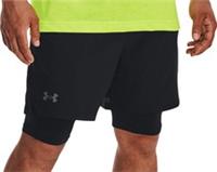 Under Armour Vanish Woven Mens Training Shorts Black 2 In 1 Compression Gym - M Regular