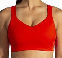 Brooks Drive Convertible Run Womens Sports Bra Red Compression Moisture Wicking - 32 Regular
