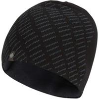 Ronhill Classic Running Beanie Hat Black Thermal Reflective Run Mens Womens