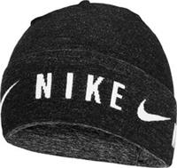 Nike Dri-Fit Lightweight Knit Cuffed Running Beanie Black Run Hat Mens Womens