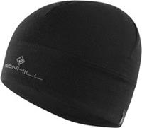 Ronhill Merino Running Beanie Black Reflective Run Hat Mens Womens