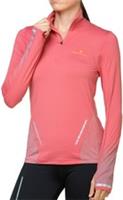 Ronhill Tech Reflect Womens Running Top Pink Long Sleeve Half Zip Base Layer Run - M Regular