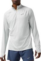 Brooks Dash 3.0 Mens Running Top Grey Long Sleeve Half Zip Run Moisture Wicking - XL Regular