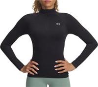 Under Armour Vanish Seamless Womens Running Top Black Long Sleeve Half Zip Run - M Regular