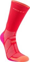 Hilly Marathon Fresh Crew Running Socks Pink Cushioned Sports Training Run Mens