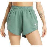 Gymshark Womens Training Sweat Shorts Green Gym Excerise Workout Fitness Short