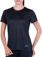Ronhill Core Womens Running Top Black Short Sleeve Lightweight Run T-Shirt - L Regular