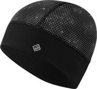 Ronhill Reflect Running Beanie Black Thermal 360 Reflective Run Hat Mens Womens