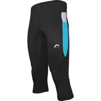 More Mile More-Tech Mens Running Tights Black 3/4 Capri Run Sports Training Gym