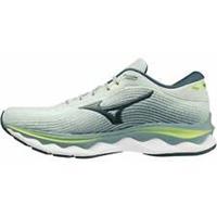 Mizuno Wave Sky 5 Mens Running Shoes Green Cushioned Carbon Comfort Run Trainers