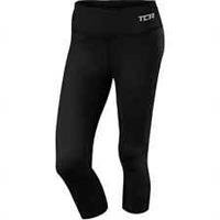 TCA Pro Performance Supreme Womens Running Tights Black 3/4 Capri Run Sports - XS Regular