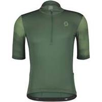 Scott Gravel 10 Mens Cycling Jersey Green Short Sleeve Half Zip Bike Ride Top - S Regular