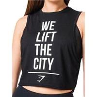 Gymshark Amsterdam Exclusive Womens Training Vest Black Workout Fitness Tank Top