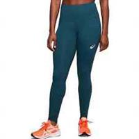 Asics High Waist 2 Womens Running Tights Blue Run Sports Training Jogging Ladies - L Regular