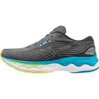 Mizuno Wave Skyrise 4 Mens Running Shoes Grey Cushioned Comfort Sports Trainers