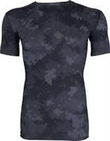 TCA Pro Performance Camo Mens Compression Top Black Short Sleeve Running T-Shirt - M Regular