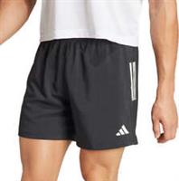 adidas Own The Run Mens Running Shorts Black 7 Inch Moisture Wicking Zip Pocket - L Regular