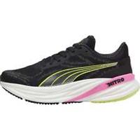 Puma Magnify Nitro 2 Womens Running Shoes Black Cushioned Comfort Run Trainers