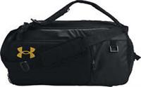 Under Armour Contain Duo Medium Backpack Holdall Black Gym Padded Travel Bag