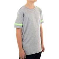 More Mile Marl Boys Running Top Grey Short Sleeve Junior Kids Run T-Shirt Youth - UK Size Juniors