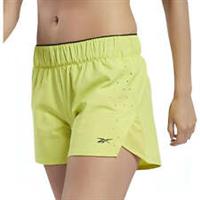 Reebok United By Fitness Epic Womens Training Shorts Yellow Gym Moisture Wicking