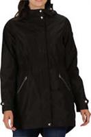 Regatta Lunora Womens Jacket Black Waterproof Hooded Outdoor Walking Hiking Coat - XS Regular