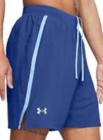 Under Armour Launch Mens Running Shorts Blue 7 Inch Lightweight Lined Breathable