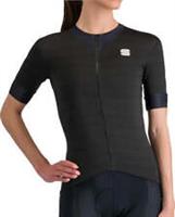 Sportful Kelly Womens Cycling Jersey Black Short Sleeve Road Bike Ride Top - M Regular