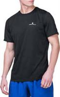 Ronhill Core Mens Running Top Black Short Sleeve Lightweight Breathable T-Shirt - XL Regular