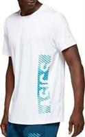 Asics Solution Dye GPX Mens Running Top White Short Sleeve Run Jogging T-Shirt - S Regular