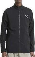 Puma Run Favourite Woven Mens Running Jacket Black Zip Pocket