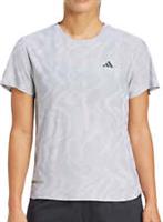 adidas Ultimate HEAT.RDY Engineered Womens Running Top Grey Short Sleeve T-Shirt - M Regular