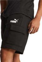 Puma Essentials Cargo Mens Shorts Black Stylish Pockets Elasticated Regular Fit - L Regular