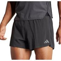 adidas Adizero Mens Split Running Shorts Black Lightweight Reflective Run Short - XL Regular