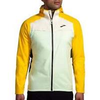 Brooks High Point Waterproof Mens Running Jacket Yellow Run Lightweight