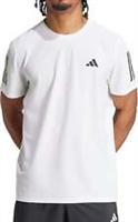 adidas Own The Run Mens Running Top White Short Sleeve Reflective T-Shirt - M Regular