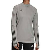 adidas Condivo 20 Womens Training Top Grey Long Sleeve Half Zip Football Jersey - 2XS Regular